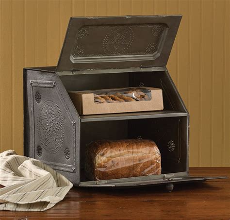 2 tier metal bread box|2 layer bread box.